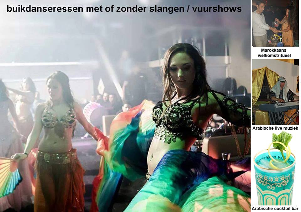 Buikdanseres met slangenact